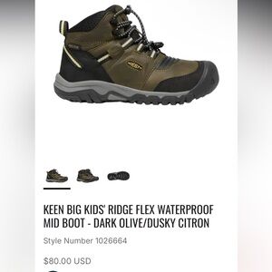 EUC kids Keen waterproof boot
